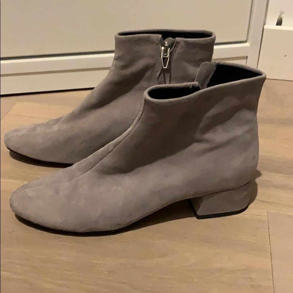 Steve Madden Grey Suede Booties